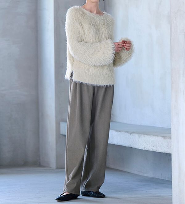 RANAN（ラナン）の「ロングフェザーシャギーニット（ニット・セーター）」｜詳細画像