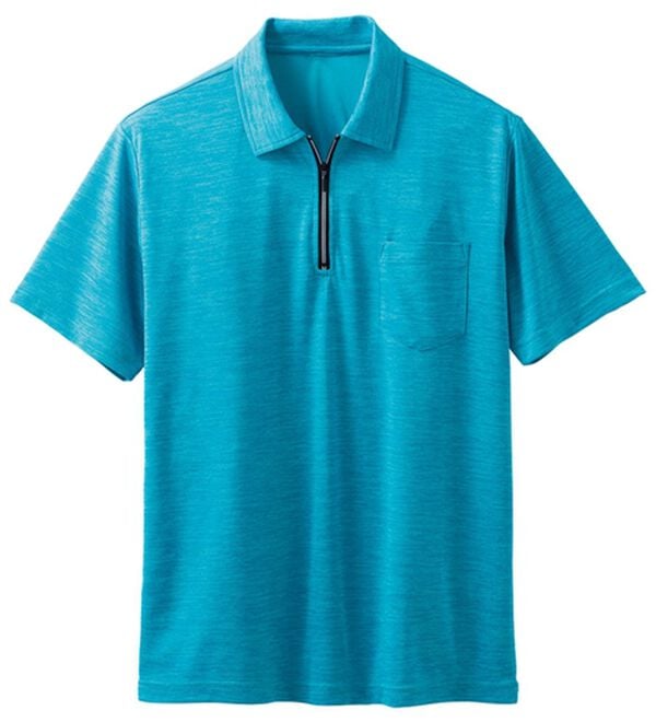 「アクティブハーフジップポロ（メンズポロシャツ）」｜詳細画像