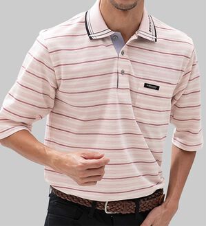 「＜ダンロップ・リファインド＞ＩＺＵＭＯ　ＢＲＡＮＤ　５分袖ポロシャツ（メンズポロシャツ）」｜詳細画像