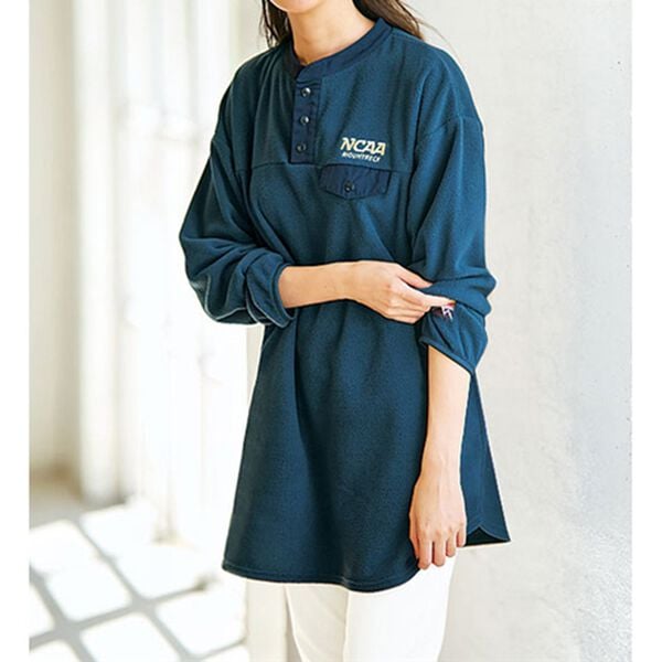 BELLUNA（ベルーナ）の「＜ＮＣＡＡ＞フリース素材シャツチュニック（チュニック）」｜詳細画像