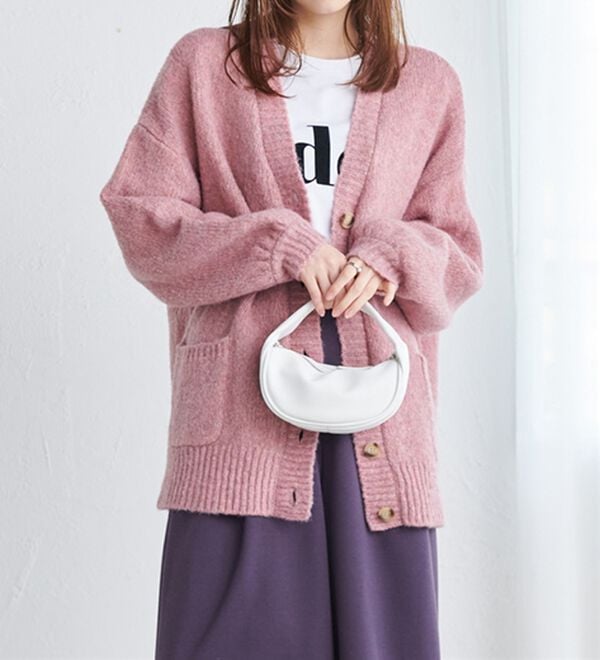 RANAN（ラナン）の「カラーオーバーカーディガン（ニットカーディガン）」｜詳細画像