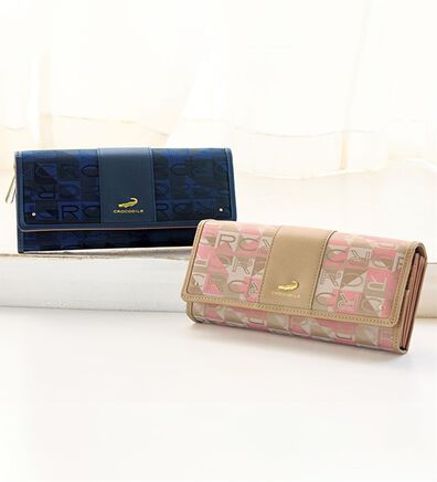BELLUNA（ベルーナ）の「＜クロコダイル＞ジャカード織被せ長財布（財布・パスケース）」