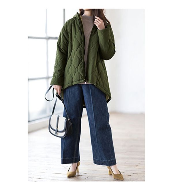 RANAN（ラナン）の「＜ＦＩＬＡ＞裏ボアフリースキルトコート（ハーフコート）」｜詳細画像