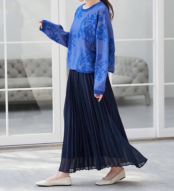 RANAN（ラナン）の「シアーフラワージャカードニットプルオーバー（ニット・セーター）」｜詳細画像