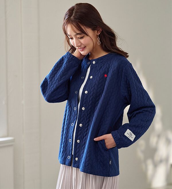 BELLUNA（ベルーナ）の「【ＰＯＬＯ　ＢＣＳ】ジャカード素材カーディガン（その他カーディガン）」｜詳細画像