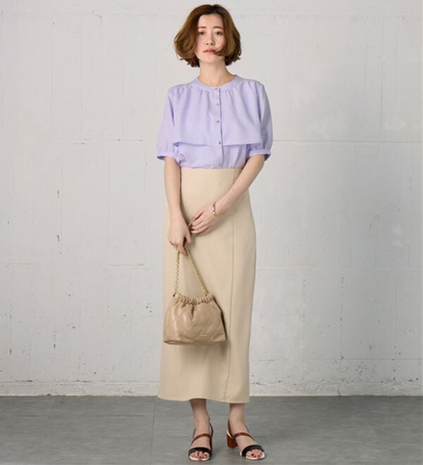 BELLUNA（ベルーナ）の「ケープ風デザインブラウス（ブラウス）」｜詳細画像