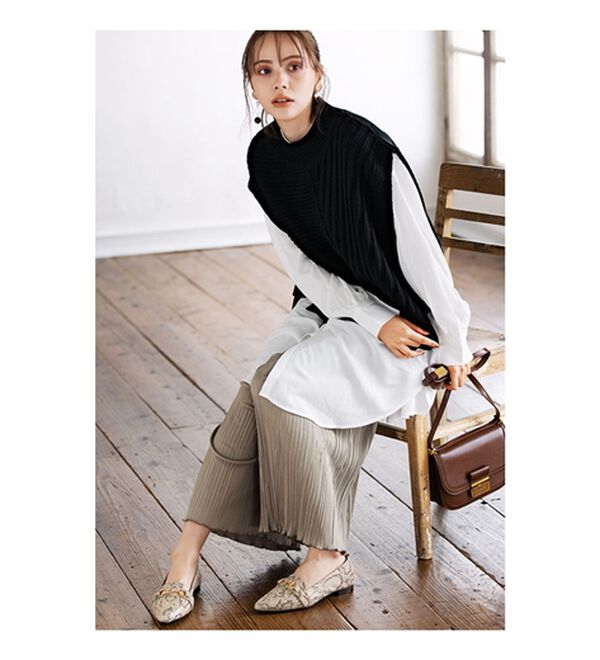 GeeRA（ジーラ）の「選べる！ビットローファー（ポインテットトゥ）（パンプス）」｜詳細画像