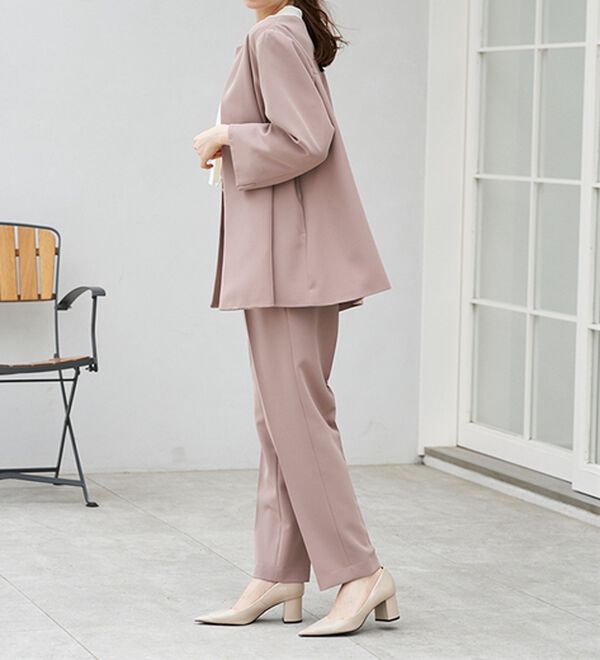 RANAN（ラナン）の「＜２点セット＞洗える！ゆるっとジャケット今どきパンツスーツ（パンツスーツ）」｜詳細画像