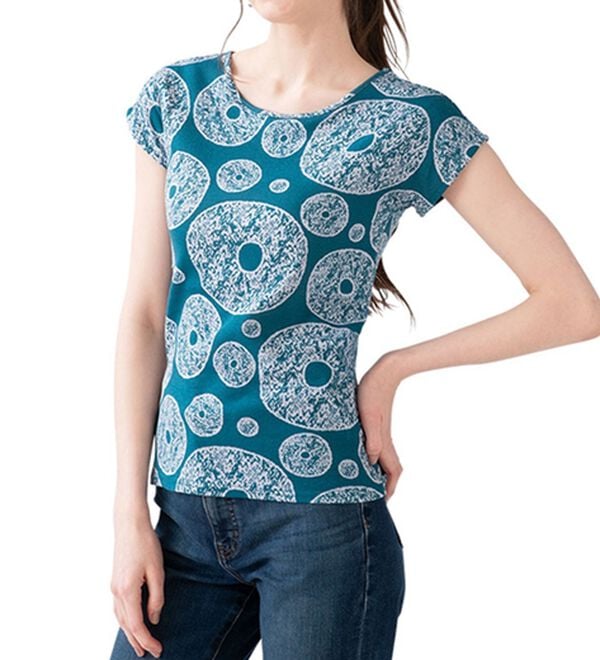 「【４色組】綿１００％ラクでお洒落なカップ付Ｔシャツ（ブラトップ・カップ付きインナー）」｜詳細画像