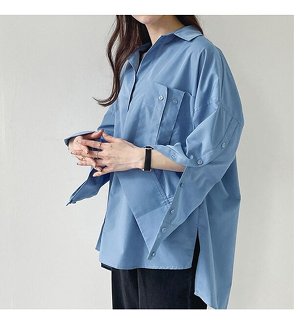 RANAN（ラナン）の「袖デザインシャツ（シャツ）」｜詳細画像