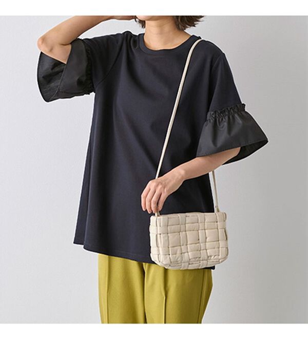 BELLUNA（ベルーナ）の「オーガニックコットン素材切替デザインプルオーバー（カットソー）」｜詳細画像