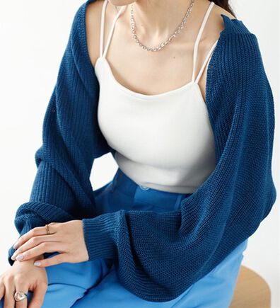 GeeRA（ジーラ）の「畦編ショートボレロカーディガン（その他カーディガン）」