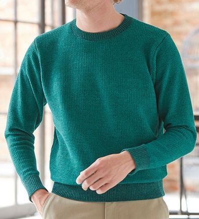 「＜コムルヴァン・オム＞洗える洗練モールセーター（メンズニット・セーター）」