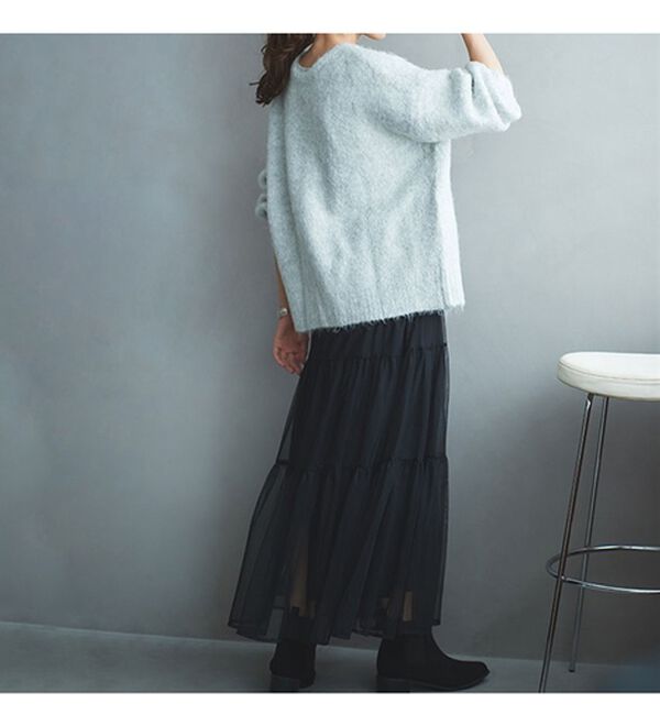 RANAN（ラナン）の「前後２ＷＡＹシャギーニット（ニット・セーター）」｜詳細画像