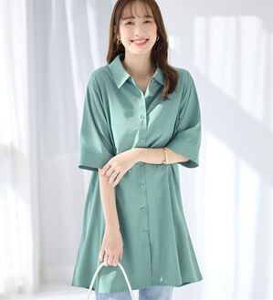 alotta（アロッタ）の「シャツチュニックワンピース（チュニックワンピース）」｜詳細画像