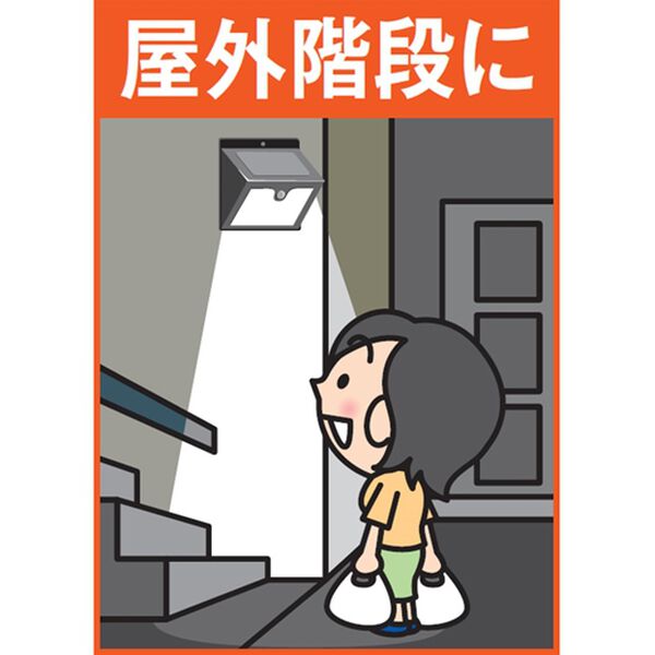 「１００ＬＥＤソーラーセンサーライト３個組（照明・ライト）」｜詳細画像