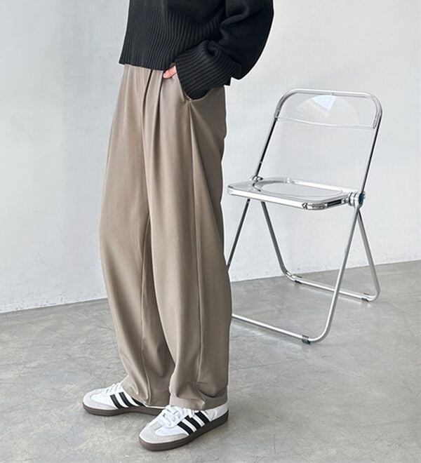 GeeRA（ジーラ）の「オンオフ着られる！カーブパンツ（フルレングスパンツ）」｜詳細画像