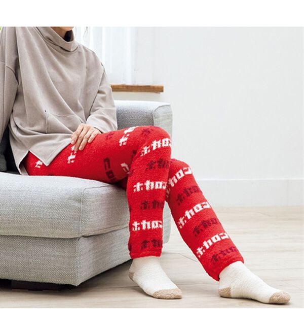 ルフラン（ルフラン）の「【２本組】【ホカロン】ロゴがカワイイ♪暖かルームレギンス（スパッツ・レギンス）」｜詳細画像