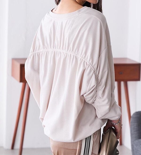 RANAN（ラナン）の「バックギャザーデザインスウェット（カットソー）」｜詳細画像