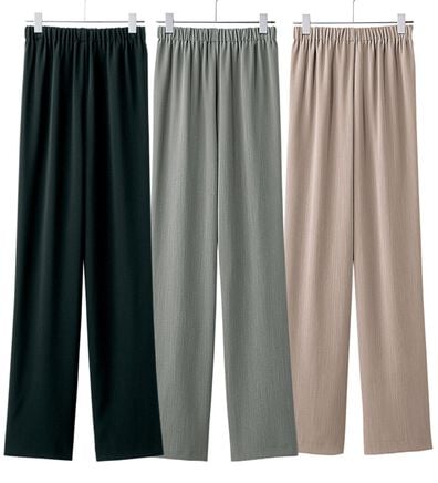 ルフラン（ルフラン）の「【３本組】爽やか素材ドレープパンツ＜フローレル＞（フルレングスパンツ）」