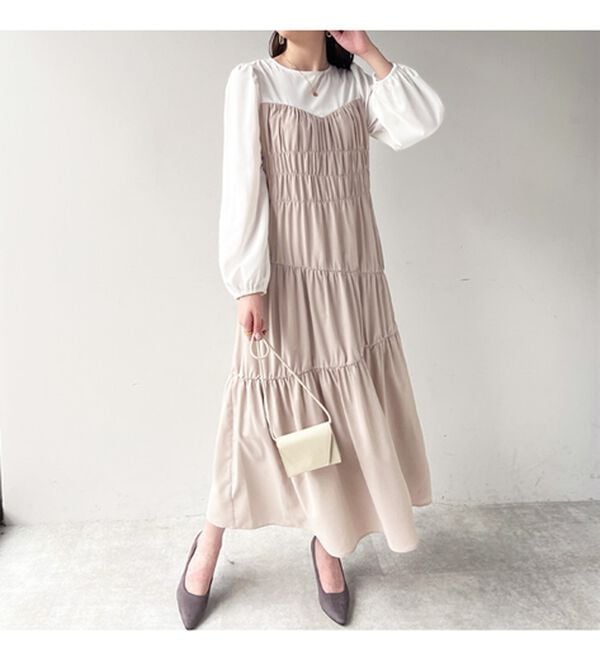 GeeRA（ジーラ）の「オケージョンにも対応！コルセット風デザインワンピ（その他ワンピース）」｜詳細画像