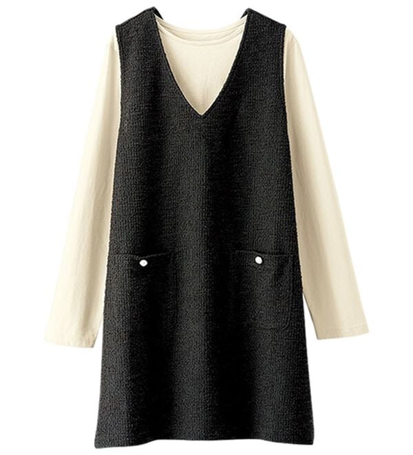 BELLUNA（ベルーナ）の「ジャカード素材ジャンスカアンサンブル（アンサンブル）」｜詳細画像