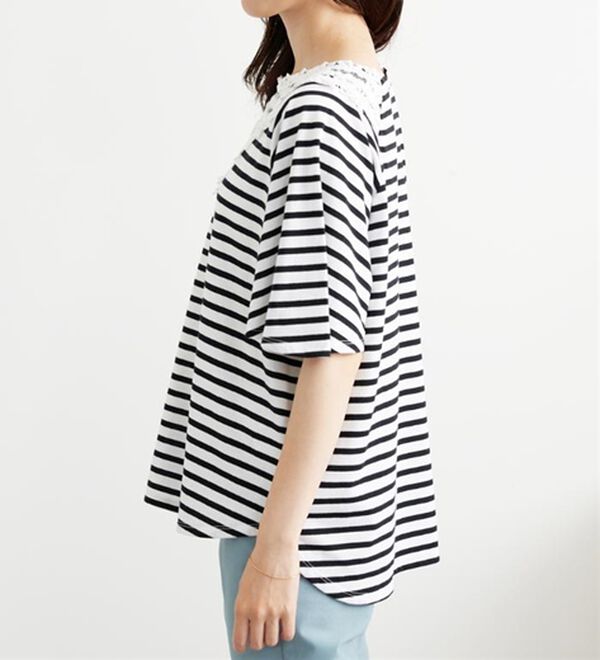 BELLUNA（ベルーナ）の「レース使いポンチョデザインプルオーバー（カットソー）」｜詳細画像