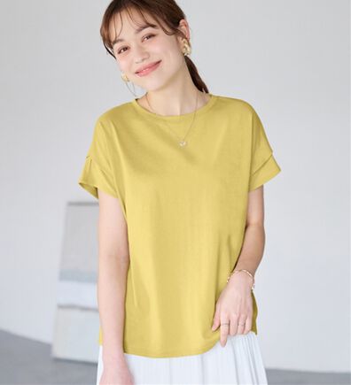 Viola e Viola（ヴィオラ エ ヴィオラ）の「脱普通！すっきり見え大人の上品Ｔシャツ（Tシャツ）」