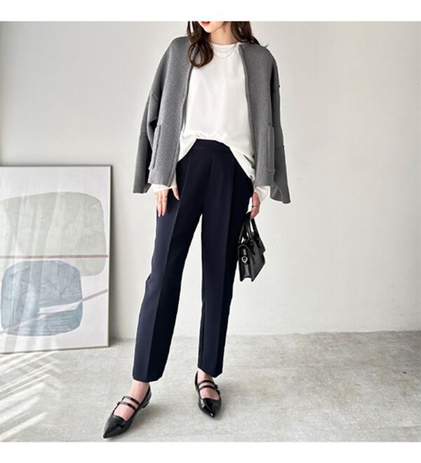 GeeRA（ジーラ）の「美脚きれい魅せ！テーパードパンツ（フルレングスパンツ）」｜詳細画像