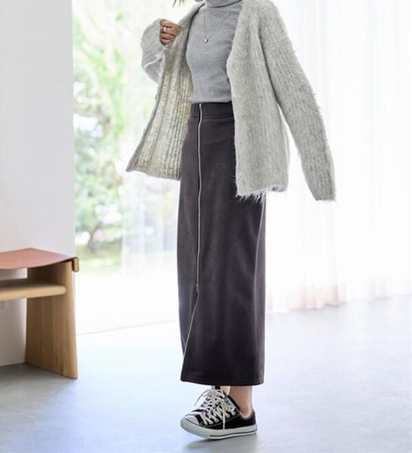 LAVIENNE（ラヴィエンヌ）の「【医師オススメ】綿１００％吸湿発熱あったかインナー　タートルネックインナー長袖（肌着・インナーウェア）」｜詳細画像