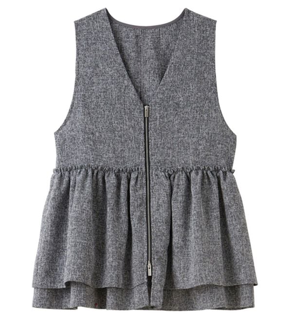 GeeRA（ジーラ）の「ダブルジップティアードベスト（ベスト）」｜詳細画像