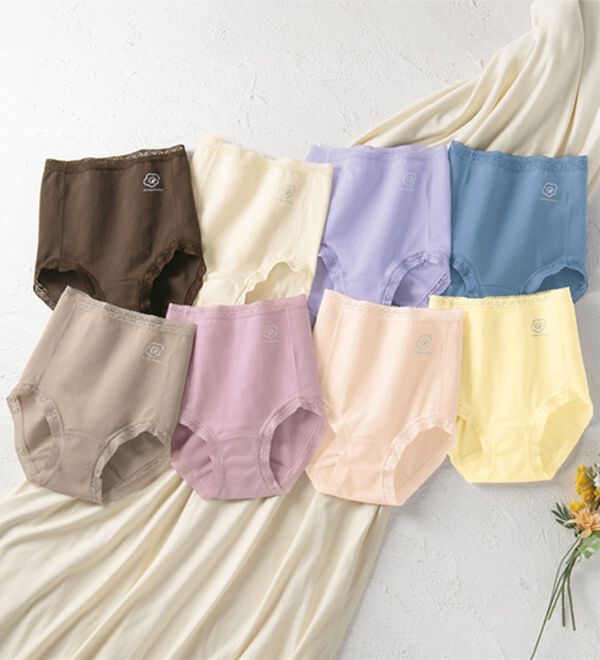 「【８色組】【ハナマル】吸水パッド専用ショーツ（安心ショーツ）」｜8色組