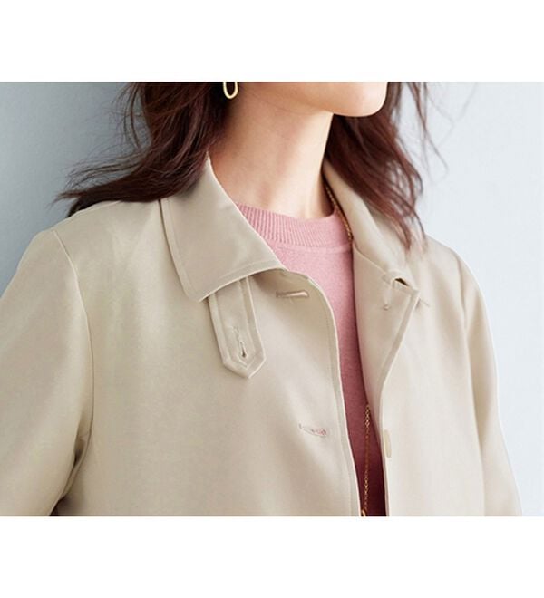 BELLUNA（ベルーナ）の「花粉対策！ライナー付ステンカラーコート（ロングコート）」｜詳細画像