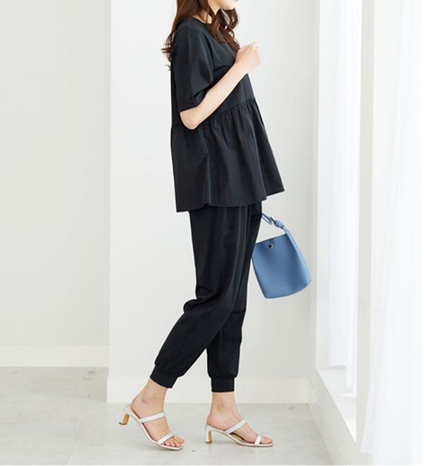 BELLUNA（ベルーナ）の「ヒンヤリ爽快！異素材切替プルオーバー（カットソー）」｜詳細画像