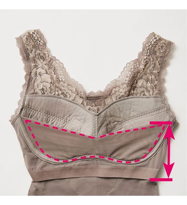 ルフラン（ルフラン）の「【３色組】グラマーさんの為のブラキャミ（肌着・インナーウェア）」｜詳細画像