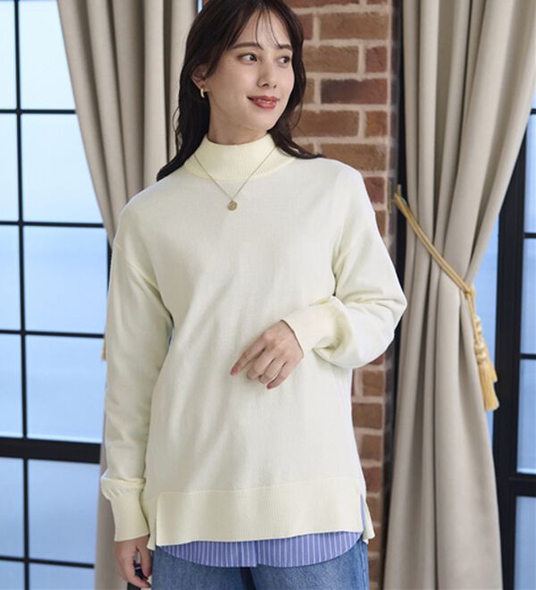 BELLUNA（ベルーナ）の「＜極み編＞肌心地ふんわりハイネックニット（ニット・セーター）」｜詳細画像