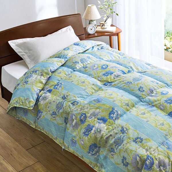 「＜丸八真綿＞日本製リサイクルダウン８５％使用羽毛肌掛布団（掛布団）」｜詳細画像