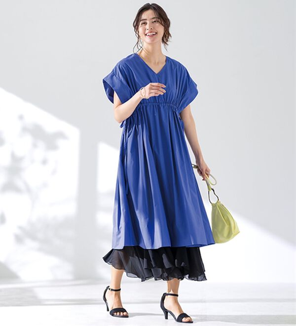 LAVIENNE（ラヴィエンヌ）の「裾魅せシフォンワンピース（肌着・インナーウェア）」｜詳細画像