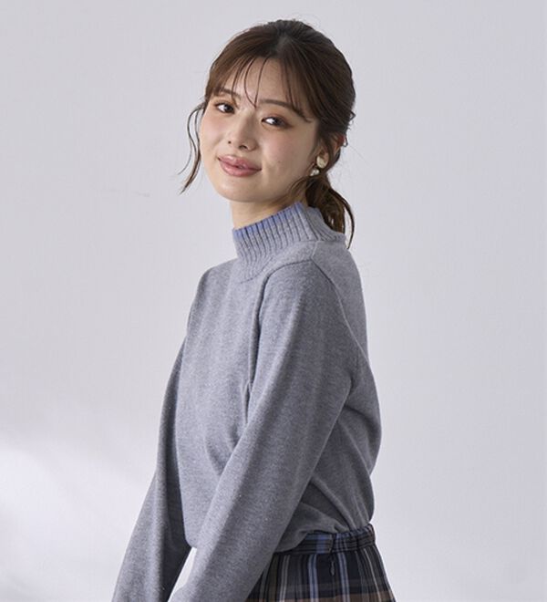 BELLUNA（ベルーナ）の「チクチクしない！ラメ入りウォッシャブルセーター（ニット・セーター）」｜詳細画像