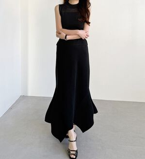 GeeRA（ジーラ）の「サマーニットマーメイドスカート（ロングスカート）」｜詳細画像