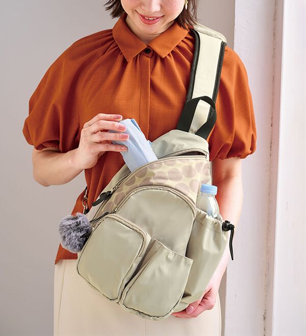 BELLUNA（ベルーナ）の「気がきく小回り優秀ボディバッグ（リュック）」｜詳細画像