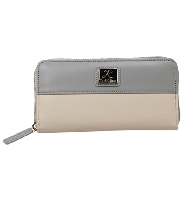 「ユリ・コジマ　羊革コインが分けられる長財布（財布・パスケース）」｜アイスグレー
