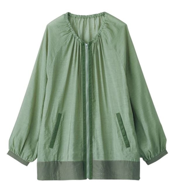 BELLUNA（ベルーナ）の「異素材切替シアー素材ブルゾン（ブルゾン）」｜詳細画像