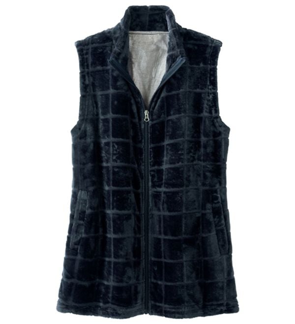 LAVIENNE（ラヴィエンヌ）の「軽くて超ぽかっ裏ファーベスト（パジャマ・ルームウェア）」｜詳細画像