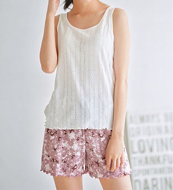 YU'NOW（ユナウ）の「【３点セット】コットンブレンドフーディカーデリラクシング３点セット（パジャマ・ルームウェア）」｜詳細画像