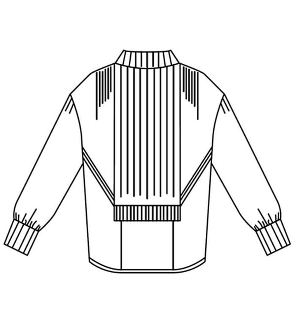 ルフラン（ルフラン）の「デニム切替ニットチュニック（チュニック）」｜詳細画像