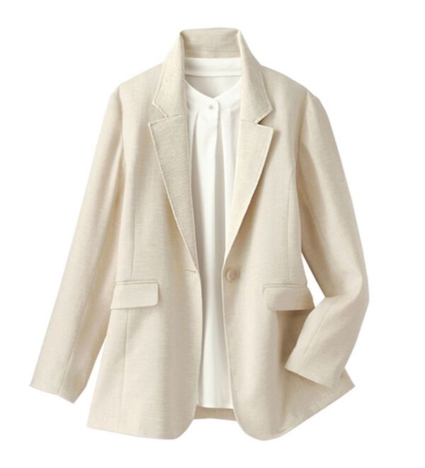 BELLUNA（ベルーナ）の「＜楽スタフィット＞テーラードジャケット（テーラードジャケット）」｜詳細画像