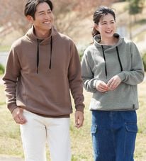 「＜イネド　オム＞裏起毛フード風トレーナー（メンズトレーナー）」