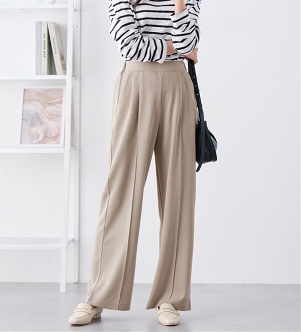 alotta（アロッタ）の「ぐーんと伸びる！ラクして美脚ワイドパンツ（ワイドパンツ・ガウチョ）」｜詳細画像