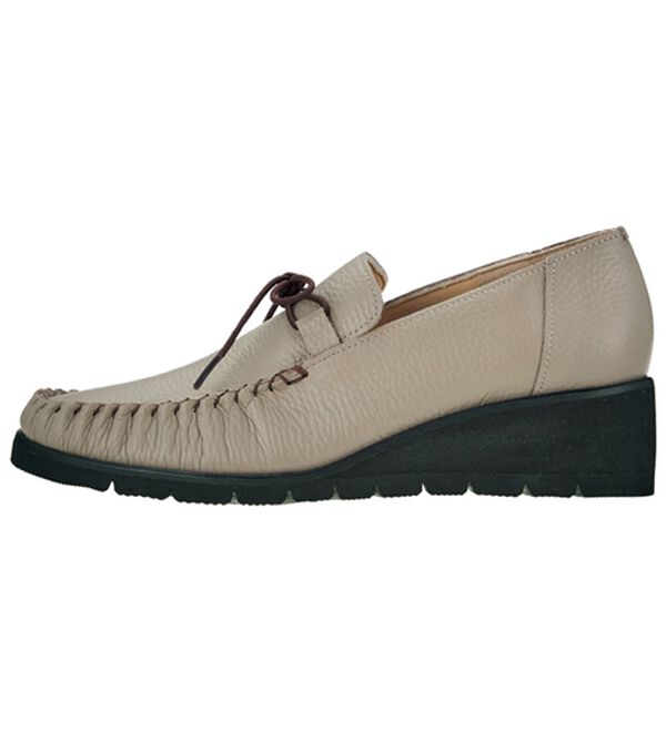 ルフラン（ルフラン）の「＜ラシーナコンフォート＞リボン付４Ｅ手縫いモカシン（フラットシューズ）」｜詳細画像